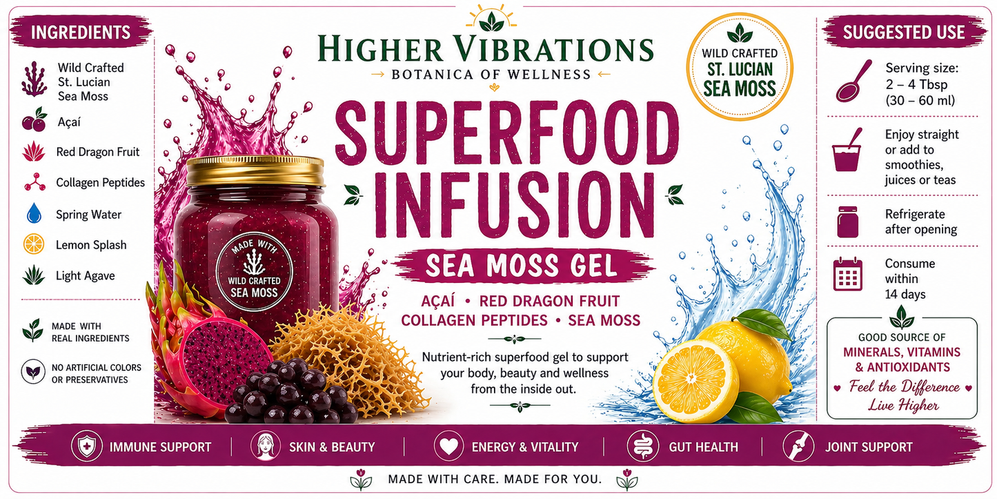 Superfood Infusion Sea Moss Gel 16 oz